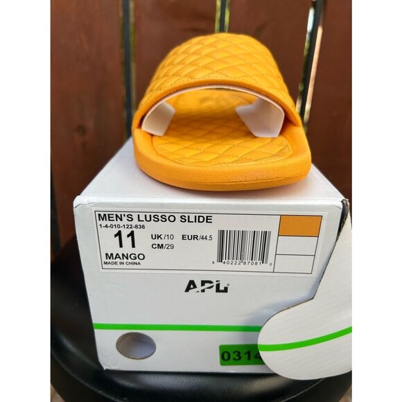 NIB APL Lusso Slides size 11 Men\'s in Mango main image 4